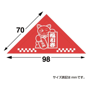 タカ印 三角くじ 機械貼り 福引券 3等 24枚 FC487RW-5-533-イメージ7
