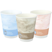 コクヨ Hibifull 手が熱くなりにくい断熱紙コップ アソート25個 FC848SU-KHF-PC1115-1