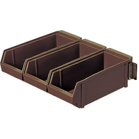 江部松商事 壁掛式 オーガナイザー 3列 3ヶ入 クリア FC177KY-0101410