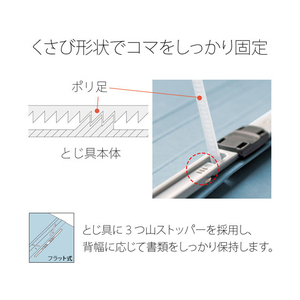 プラス 年組番氏名フラットファイル A4タテ ロイヤルブルー 10冊 FCA6352-79-271 NO021GA-イメージ7