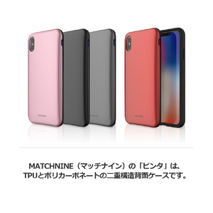 Matchnine iPhone XR用ケース PINTA メタリックグレー MN13994I61-イメージ3