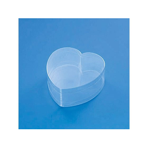 ヘイコー PVC クリスタルボックス ハート 小 無地 10個 FC271SF-006853400-イメージ1