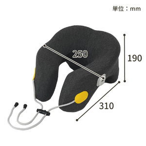 サンコー 秒であったか寝落ち枕 ブラック USHTERCBK-イメージ2