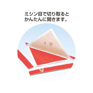 タカ印 三角くじ 機械貼り 福引券 4等 24枚 FC488RW-5-534-イメージ4
