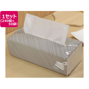 ファーストレイト ソフトパックティッシュEX 240組×50袋 FCF017S-FR-6640-イメージ1