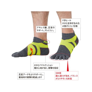 ニッタク ソックス FIVE FINGER SOCKS FCF739S-NW2900-41-M-イメージ3