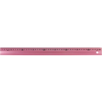 シンワ アルミ直尺 アル助45cm ペールピンク 65424 FC719WF-8163929