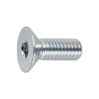 トラスコ中山 TRUSCO　六角穴付皿ボルト三価　白　サイズM8X20　11本入 B773-0820