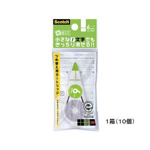 3M スコッチ修正テープ微修正 6mm 10個交換用カートリッジ 1箱(10個) F884308-SCPR-6NN-イメージ1