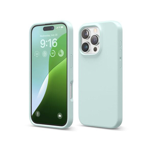 elago iPhone16Pro用シリコンケｰス ミント EL_IPRCSSCS3_MT-イメージ2
