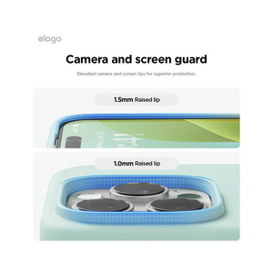 elago iPhone16Pro用シリコンケｰス ミント EL_IPRCSSCS3_MT-イメージ6