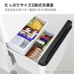 ハイセンス 【右開き】135L 2ドア冷蔵庫 e angle select ホワイト HR-D13E4W-イメージ9