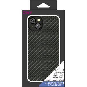ディーフ iPhone 15 Plus用Ultra Slim & Light Case DURO マットブラック DCS-IPD23LKVMBK-イメージ1
