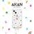 AKAN iPhone 13用ソフトクリアケース ピンクウサギ AK20995I13-イメージ2