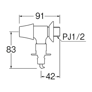 ＳＡＮＥＩ 洗濯機用送り座水栓 FC794JP-1493602-イメージ2