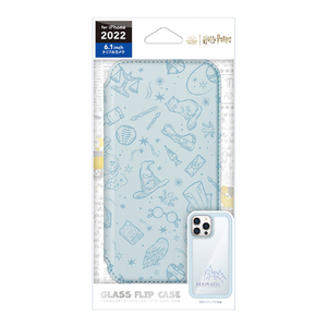 PGA iPhone 14 Pro用ガラスフリップケース ハリー・ポッター PG-WGF22Q04HAP-イメージ1