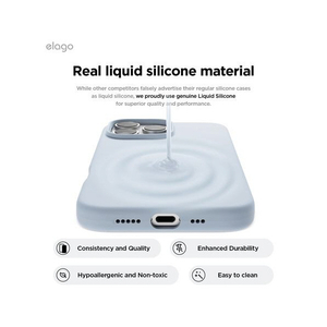 elago iPhone16Pro用シリコンケｰス ライトブルー EL_IPRCSSCS3_LB-イメージ4