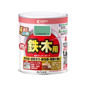 カンペハピオ 油性ウレタンガード エメラルドグリーン 1.6L FCB156N-イメージ1