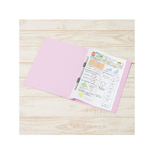 プラス 年組番氏名フラットファイル A4タテ バイオレット 10冊 FCA6353-79-272 NO021GA-イメージ4