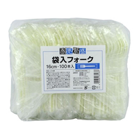 大和物産 商売繁盛 袋入フォーク 100本 FC810RD-63163