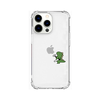 AKAN iPhone 13 Pro用ソフトタフケース おしごとザウルス―日曜大工 グリーン AK20996I13P