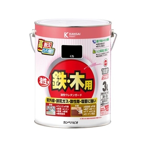 カンペハピオ 油性ウレタンガード くろ 3L FCB157N-イメージ1