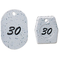 友屋 グラニット クロークチケット グレー 50個セット 11005(1～50) FC496LK-3860100