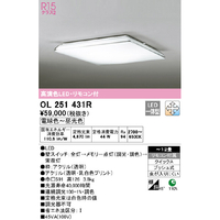 オーデリック OL251431R ～12畳用 LEDシーリングライト |エディオン