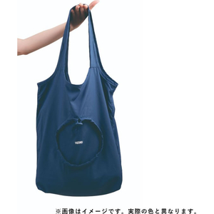 サーモス THERMOS たたまず丸めるエコバッグ 18L ダークグレー FCJ054P-RFL-018 DGY-イメージ2