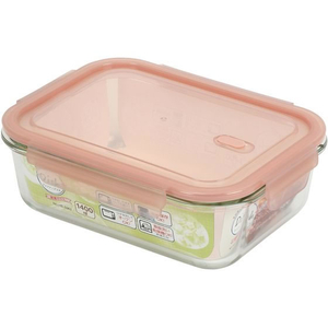 パール金属 耐熱ガラス バルブ付容器長方形1400ml FC180NX-HB-5962-イメージ2
