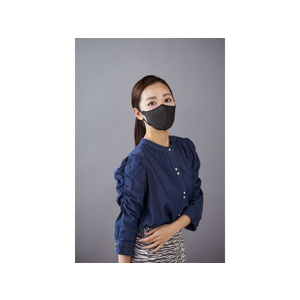 アイリスオーヤマ DAILYFITMASK立体 ふつうワイド 5枚入 ブラック FCU8468RK-F5MBK-イメージ3