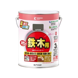 カンペハピオ 油性ウレタンガード ねずみ色 3L FCB158N-イメージ1