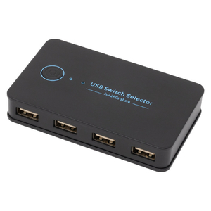 アイネックス 有線リモコン付USB切替器 2PC・4ポート USW-02-イメージ1