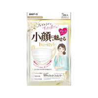 白元アース ビースタイル プリーツタイプ ふつうサイズ ホワイト 5枚入 FCJ767N