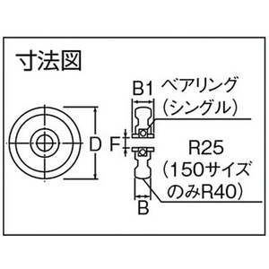 丸喜金属本社 マルコン枠無重量車 60mm U型 FC183EG-3756041-イメージ4