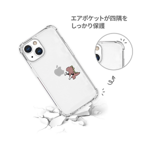 AKAN iPhone 13 Pro用ソフトタフケース おしごとザウルス―日曜大工 ピンク AK20997I13P-イメージ5
