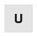 アイマーク ステンシル U 文字サイズ50×40mm FC338JD-8186075