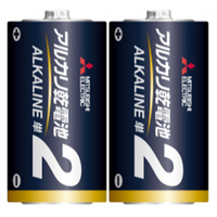 三菱 単2形アルカリ乾電池 2本入り オリジナル LR14ED/2S