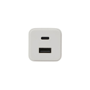 クオリティトラストジャパン PD35W対応 Type-C 1ポート/USB 1ポート ACアダプタ ホワイト QU-0201WH-イメージ1