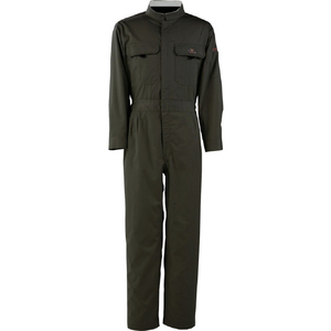 カジメイク Ｔ／Ｃ長袖つなぎ服　ブラック　５Ｌ 6609-91-5L-イメージ1
