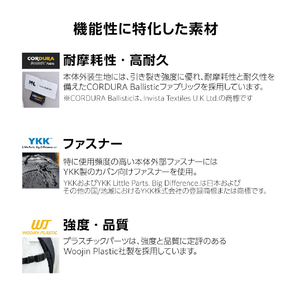 エレコム MNL CITY PACK CORDURA Ballistic ブラック BM-MNLBP02BK-イメージ8