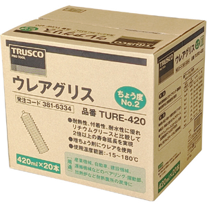 トラスコ １本売り 高粘着ウレアグリス ＃２ ４２０ＭＬ TURE-420-イメージ5