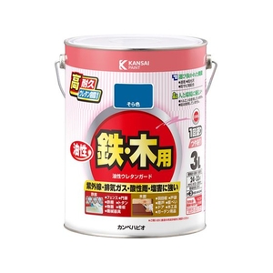 カンペハピオ 油性ウレタンガード そら色 3L FCB159N-イメージ1