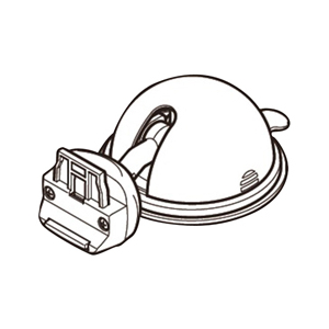 ユピテル 吸着盤クレードルキット 黒 OPCU100-イメージ1