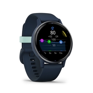 Garmin vivoactive 5 Music, GPS, WiFi, Cpt． Blue/Blue Met, JPN Blue Met 010-02862-42-イメージ3