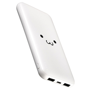 エレコム 5V/3A出力モバイルバッテリー (10000mAh/C×1+A×2+B×1) しろちゃん DE-C66-10000WF エレコム 5V/3A出力モバイルバッテリー (10000mAh/C×1+A×2+B×1) しろちゃん DE-C66-10000WF