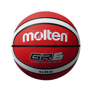 モルテン バスケットボール 6号球 GR6 レッド×ホワイト FCJ054D-BGR6RW-イメージ1