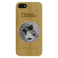 National Geographic iPhone SE(第3世代)/SE(第2世代)/8/7用ケース Metal-Deco Wood Case チェリーウッド NG12999I8