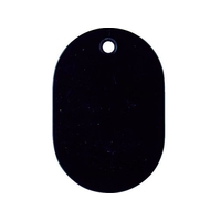 トラスコ中山 小判札 大 60×40mm 5枚入 黒 5枚6040ブラック4 FC430GE-1144955