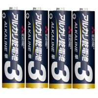 三菱 単3形アルカリ乾電池 4本入り オリジナル LR6ED4S